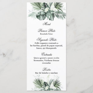 Menu verdoyant modèle pour toutes les occasions