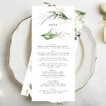 Menu Verdure Botanique Eucalyptus Sage moderne<br><div class="desc">Ce design fait partie d'une collection; s'il vous plaît contactez-moi si vous avez besoin d'aide pour trouver des designs ou des produits correspondants; également disponible en couleurs alternatives</div>