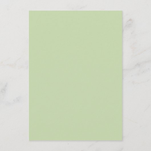 Menu Verdure Rustique Simple Elégant Mariage d'aquarell (Dos)