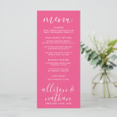 Menu Véritable Simplicité 1 Rose Carnation Minimal Mari (Debout devant)
