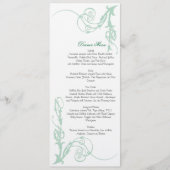 Menu vert de Nouveau d'art (Devant)