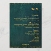 Menu Vert foncé vintage (Devant)