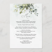 Menu Vert minimaliste Mariage de script (Devant)