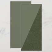 Menu vert mousse diagonale vif (Devant / Derrière)
