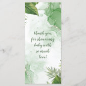 Menu Vert Sage et Or Agate (Dos)