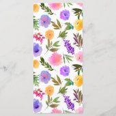 Menu Vibrant Décontracté Magenta Violet Jaune (Dos)