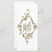 Menu Victoriaans ontwerp (Voorkant / Achterkant)