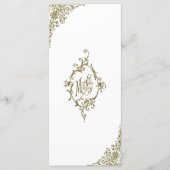 Menu Victoriaans ontwerp (Voorkant)