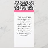 Menu Victorian Fuchsia Rose and White Damask (Dos)