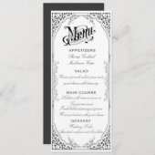 Menu victorien démodé (Devant / Derrière)