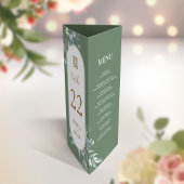 Menu vietnamien, numéro de table et note de remerc