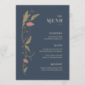 Menu vintage Art Nouveau Mariage (Devant)