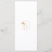 Menu vintage Art Nouveau Mariage (Dos)