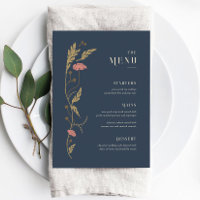 Menu vintage Art Nouveau Mariage