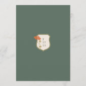 Menu vintage Art Nouveau Mariage (Dos)