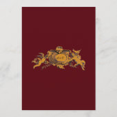 Menu Vintage Baroque Rococo Border with Hearts (Dos)