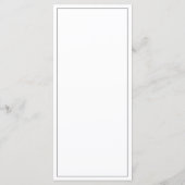 Menu Vintage Bird noir et blanc Mariage (Dos)