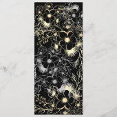 Menu vintage Black and Gold Mariage (Dos)