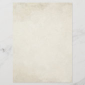 Menu Vintage blanc marguerite Floral romantique Rustiqu (Dos)