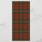 Menu Vintage Christmas Plaid Traditional Family (Dos)