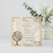 Menu vintage de carte (Debout devant)