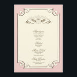 menu {vintage} de mariage<br><div class="desc">Le cru a inspiré la carte de menu de mariage.</div>