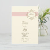 menu {vintage} de mariage (Debout devant)