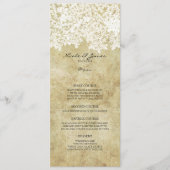 Menu Vintage floral blanc (Devant)