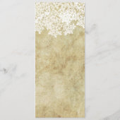 Menu Vintage floral blanc (Dos)