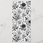 Menu Vintage Glam Floral Mariage (Dos)