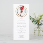 Menu Vintage Noël Mariage Festive (Debout devant)