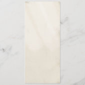 Menu Vintage Peacock Feather Elegant Boho Mariage Turqu (Dos)