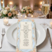 Menu Vintage Rococo Ange & Floral Régence