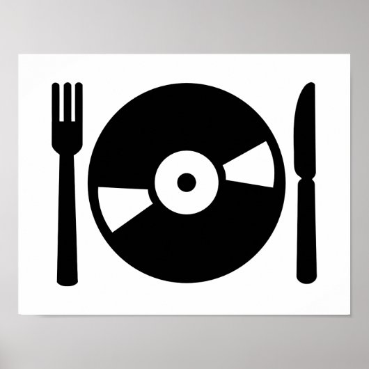 menu Vinyl DJ Poster (Voorkant)