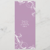 Menu Violet Flèche de Filigree (Dos)