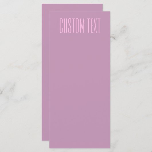 Menu Violet pastel et rose clair | Texte éditable moder (Devant / Derrière)