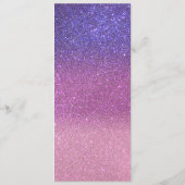 Menu Violet Princesse Blush Pink Triple Glitter ombre (Dos)