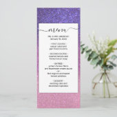 Menu Violet Princesse Blush Pink Triple Glitter ombre (Debout devant)