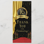 Menu VIP, Anniversaire du tapis rouge, Anniversaire d'H (Devant)