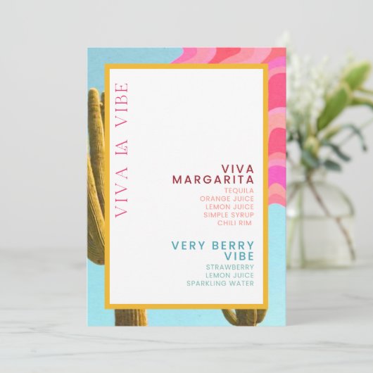 Menu Viva Bar (Debout devant)