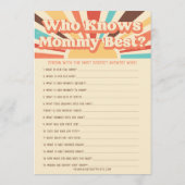 Menu Voici Les Jeux De Baby shower Fils (Dos)