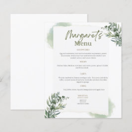 Menu voor bruiloften en verjaardagen