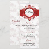 menu voor rode bruiloft (Voorkant / Achterkant)