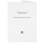 Menu voor Steamer "Golden Age" (1276A) (Achterkant)