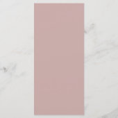 Menu Vos Initiales sur Rose Poussiéreuse Moderne et Élé (Dos)