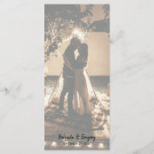 Menu Vos propres photos Mariage passé (Dos)