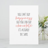 Menu Vous ne pouvez pas acheter le bonheur mais vous po (Debout devant)