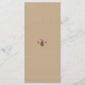 Menu Watercolor Desert Cactus Boho Wedding (Dos)