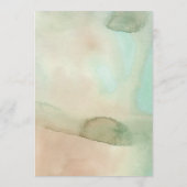 Menu Watercolor Soft Pastel Beach Wedding (Dos)