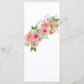 Menu watercolors Florals Modern Botanical Wedding (Dos)
